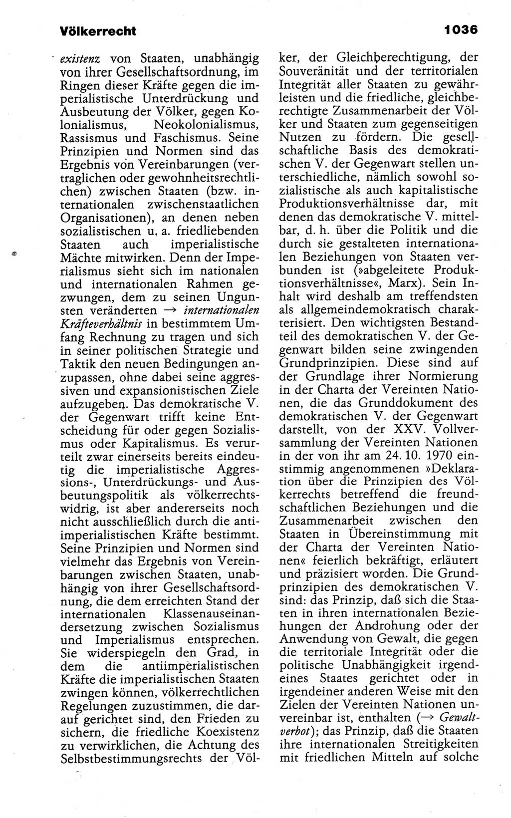 Kleines politisches Wörterbuch [Deutsche Demokratische Republik (DDR)] 1988, Seite 1036 (Kl. pol. Wb. DDR 1988, S. 1036)