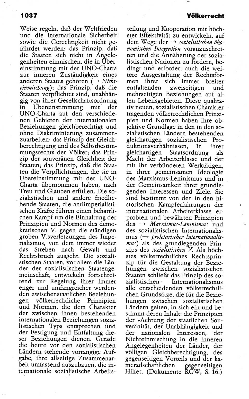 Kleines politisches Wörterbuch [Deutsche Demokratische Republik (DDR)] 1988, Seite 1037 (Kl. pol. Wb. DDR 1988, S. 1037)