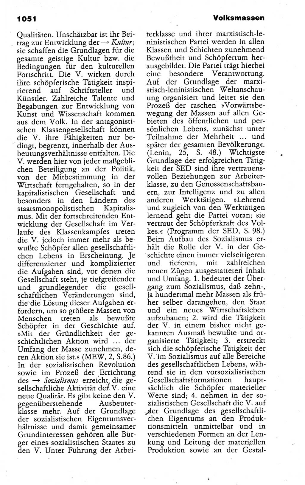 Kleines politisches Wörterbuch [Deutsche Demokratische Republik (DDR)] 1988, Seite 1051 (Kl. pol. Wb. DDR 1988, S. 1051)