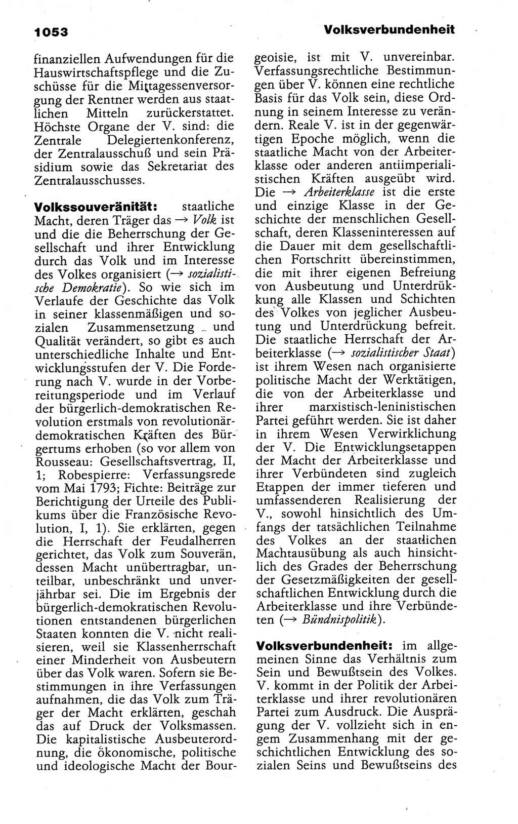 Kleines politisches Wörterbuch [Deutsche Demokratische Republik (DDR)] 1988, Seite 1053 (Kl. pol. Wb. DDR 1988, S. 1053)