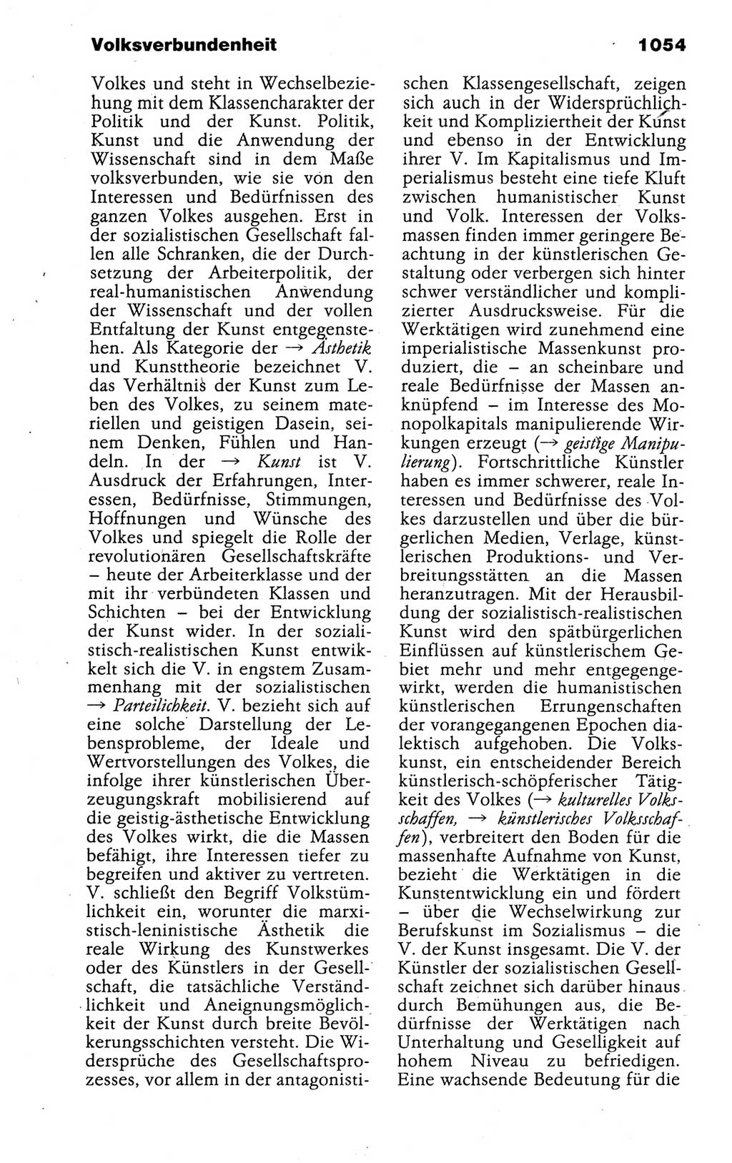 Kleines politisches Wörterbuch [Deutsche Demokratische Republik (DDR)] 1988, Seite 1054 (Kl. pol. Wb. DDR 1988, S. 1054)