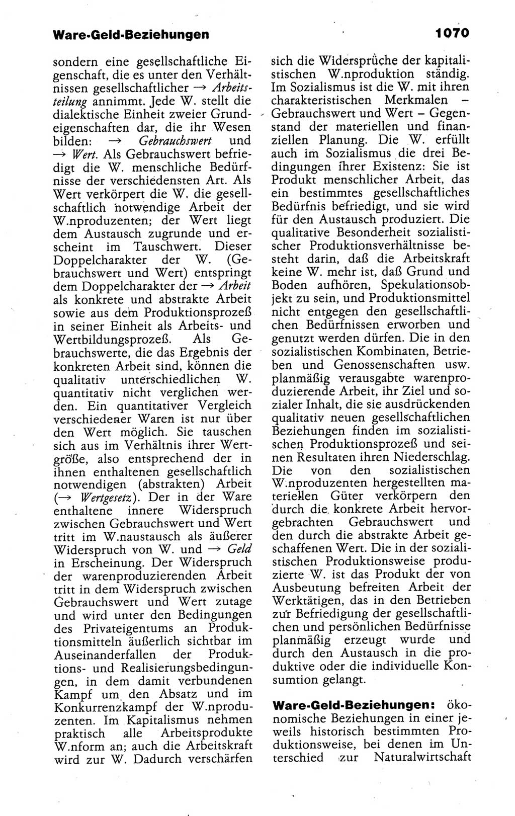 Kleines politisches Wörterbuch [Deutsche Demokratische Republik (DDR)] 1988, Seite 1070 (Kl. pol. Wb. DDR 1988, S. 1070)