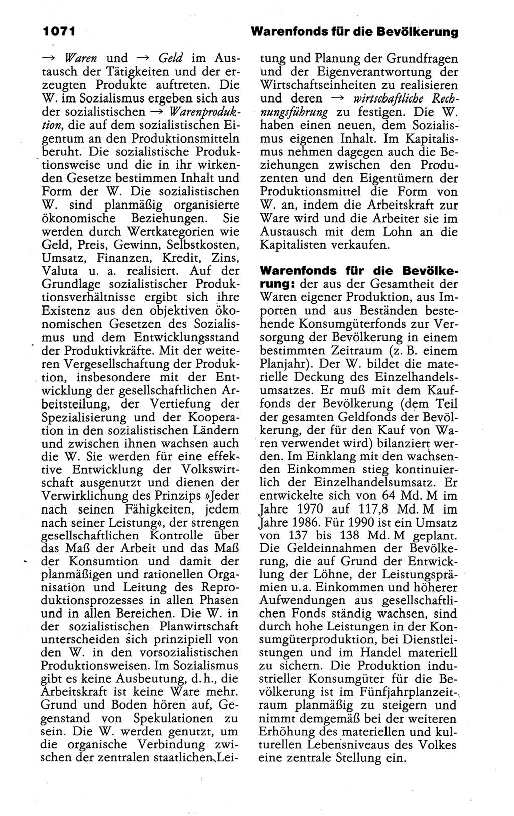 Kleines politisches Wörterbuch [Deutsche Demokratische Republik (DDR)] 1988, Seite 1071 (Kl. pol. Wb. DDR 1988, S. 1071)