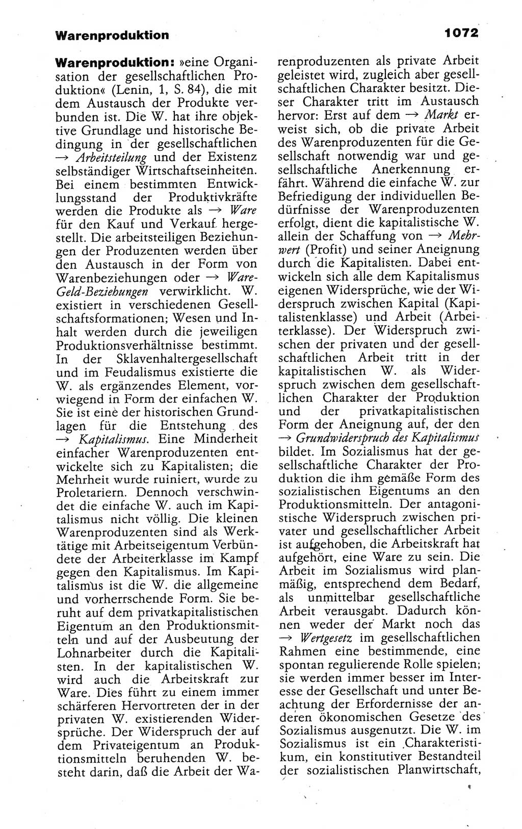 Kleines politisches Wörterbuch [Deutsche Demokratische Republik (DDR)] 1988, Seite 1072 (Kl. pol. Wb. DDR 1988, S. 1072)