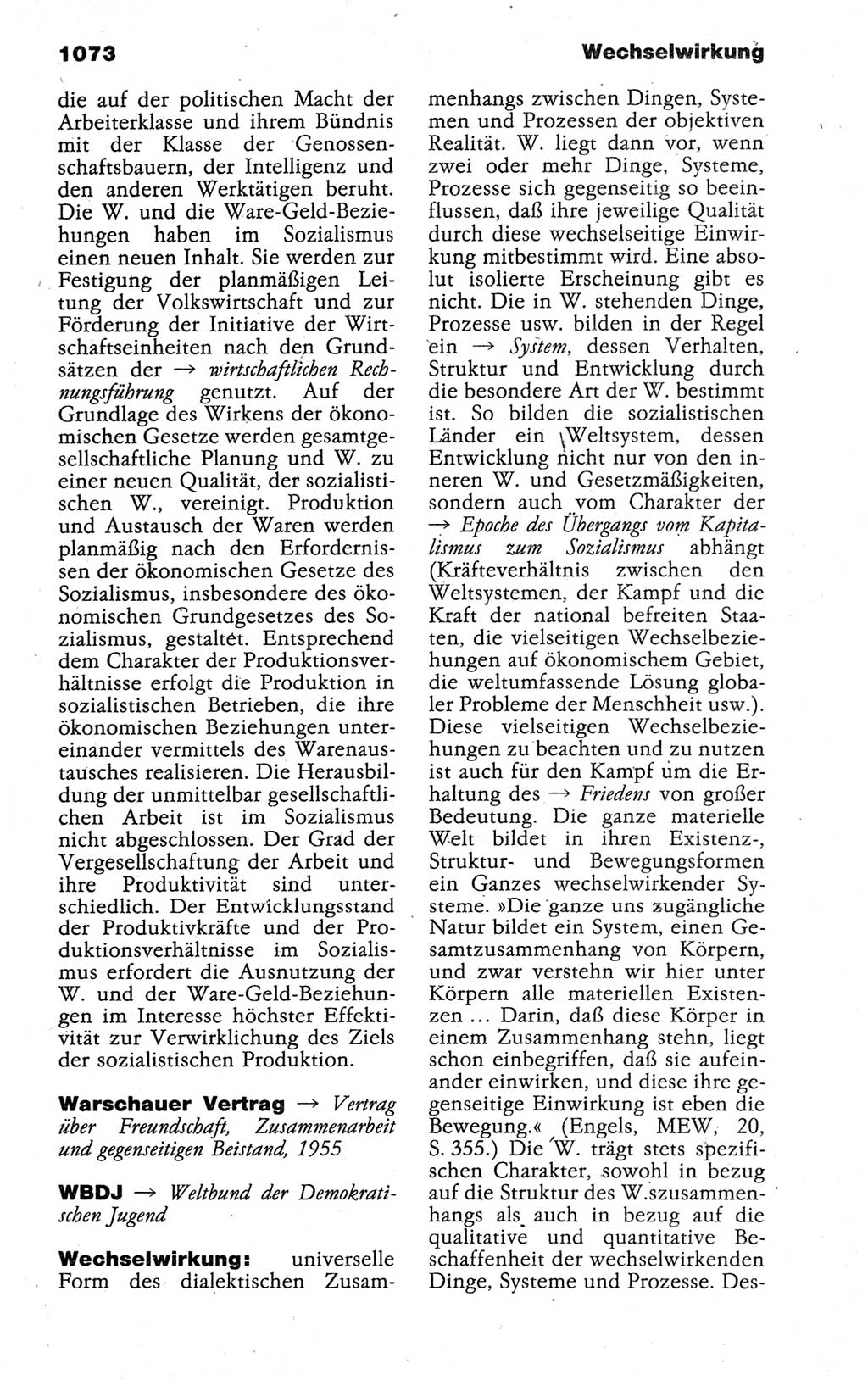 Kleines politisches Wörterbuch [Deutsche Demokratische Republik (DDR)] 1988, Seite 1073 (Kl. pol. Wb. DDR 1988, S. 1073)