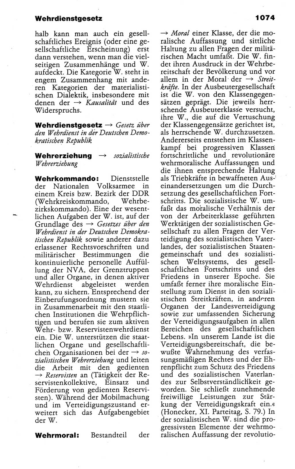 Kleines politisches Wörterbuch [Deutsche Demokratische Republik (DDR)] 1988, Seite 1074 (Kl. pol. Wb. DDR 1988, S. 1074)