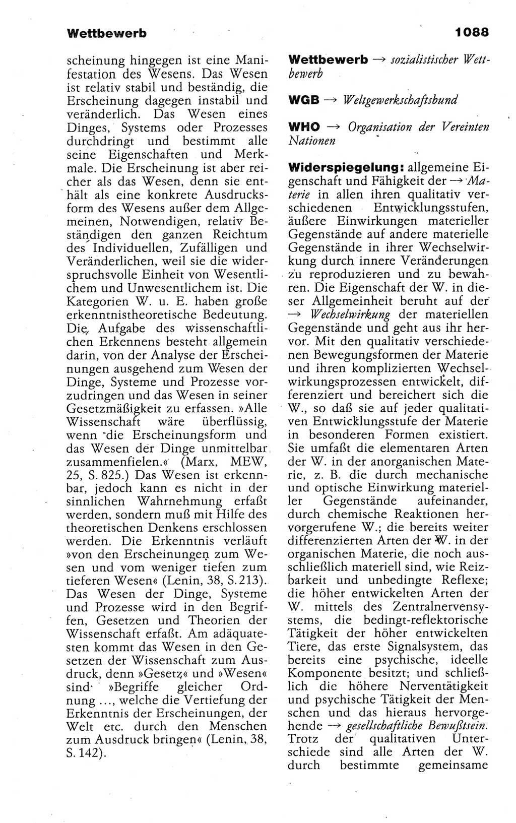 Kleines politisches Wörterbuch [Deutsche Demokratische Republik (DDR)] 1988, Seite 1088 (Kl. pol. Wb. DDR 1988, S. 1088)