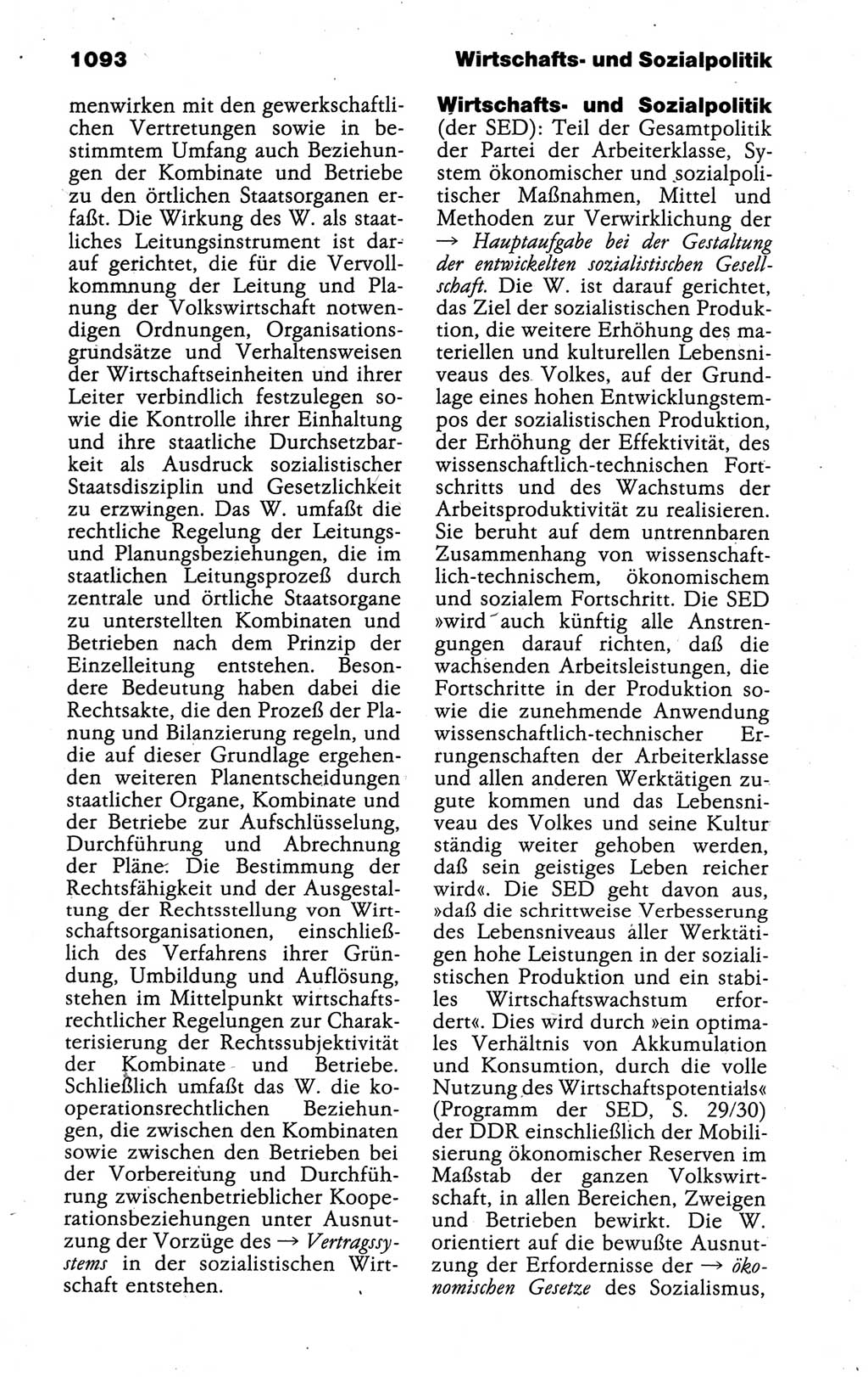 Kleines politisches Wörterbuch [Deutsche Demokratische Republik (DDR)] 1988, Seite 1093 (Kl. pol. Wb. DDR 1988, S. 1093)