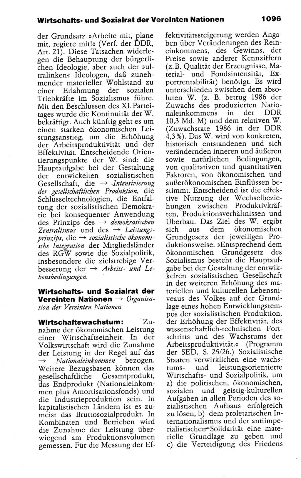 Kleines politisches Wörterbuch [Deutsche Demokratische Republik (DDR)] 1988, Seite 1096 (Kl. pol. Wb. DDR 1988, S. 1096)