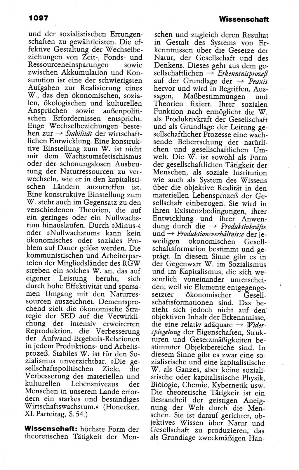 Kleines politisches Wörterbuch [Deutsche Demokratische Republik (DDR)] 1988, Seite 1097 (Kl. pol. Wb. DDR 1988, S. 1097)