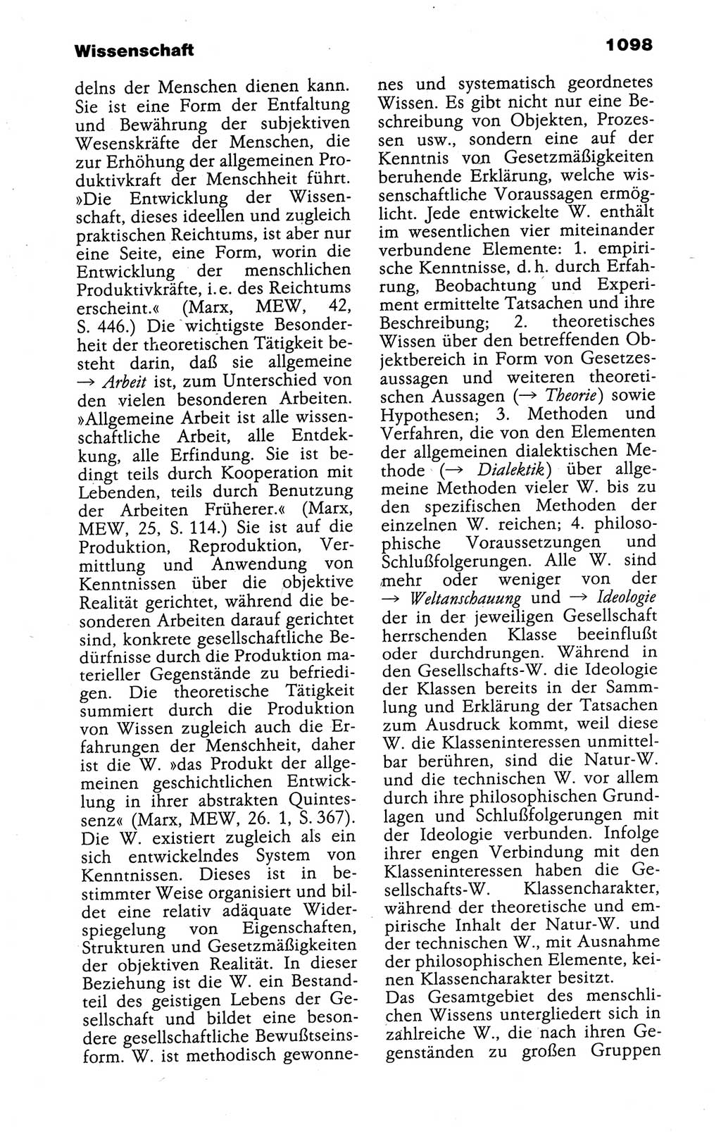Kleines politisches Wörterbuch [Deutsche Demokratische Republik (DDR)] 1988, Seite 1098 (Kl. pol. Wb. DDR 1988, S. 1098)