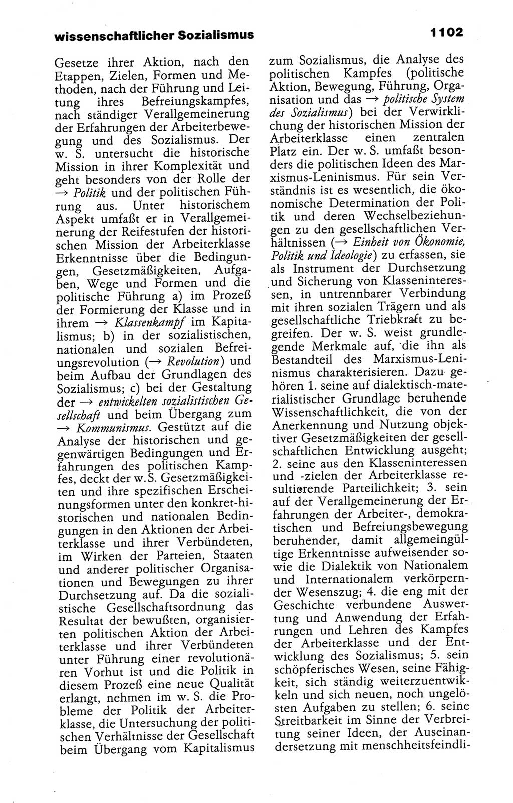 Kleines politisches Wörterbuch [Deutsche Demokratische Republik (DDR)] 1988, Seite 1102 (Kl. pol. Wb. DDR 1988, S. 1102)
