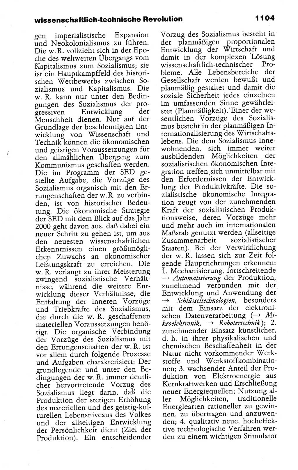 Kleines politisches Wörterbuch [Deutsche Demokratische Republik (DDR)] 1988, Seite 1104 (Kl. pol. Wb. DDR 1988, S. 1104)