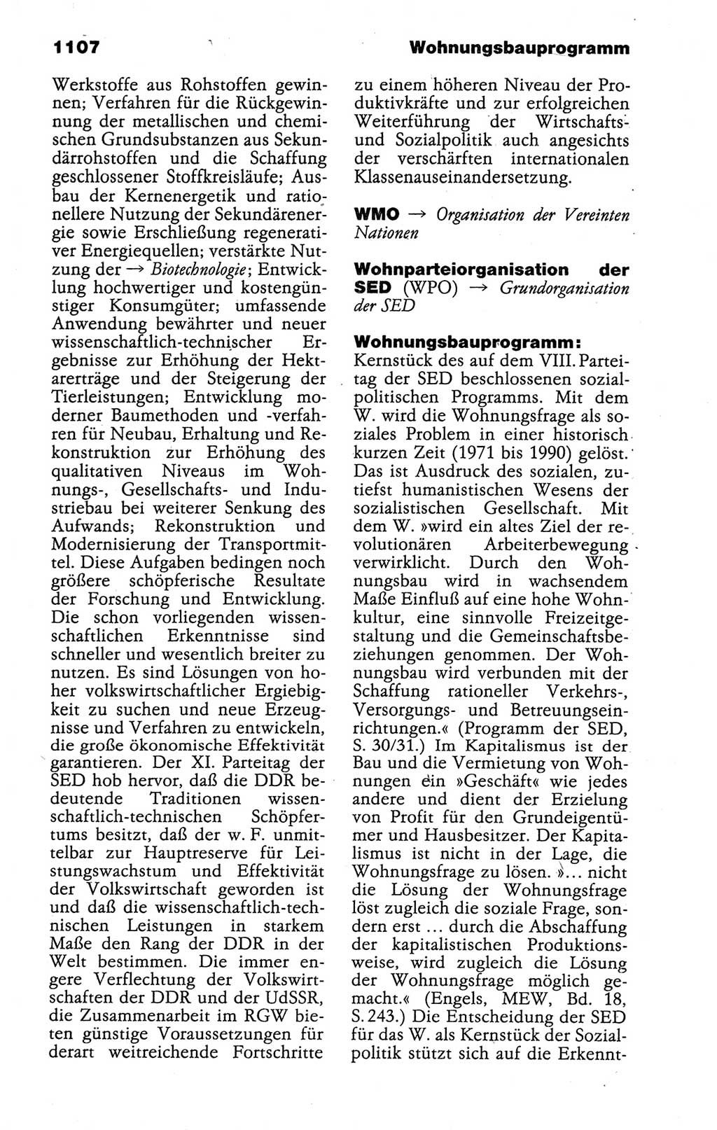 Kleines politisches Wörterbuch [Deutsche Demokratische Republik (DDR)] 1988, Seite 1107 (Kl. pol. Wb. DDR 1988, S. 1107)