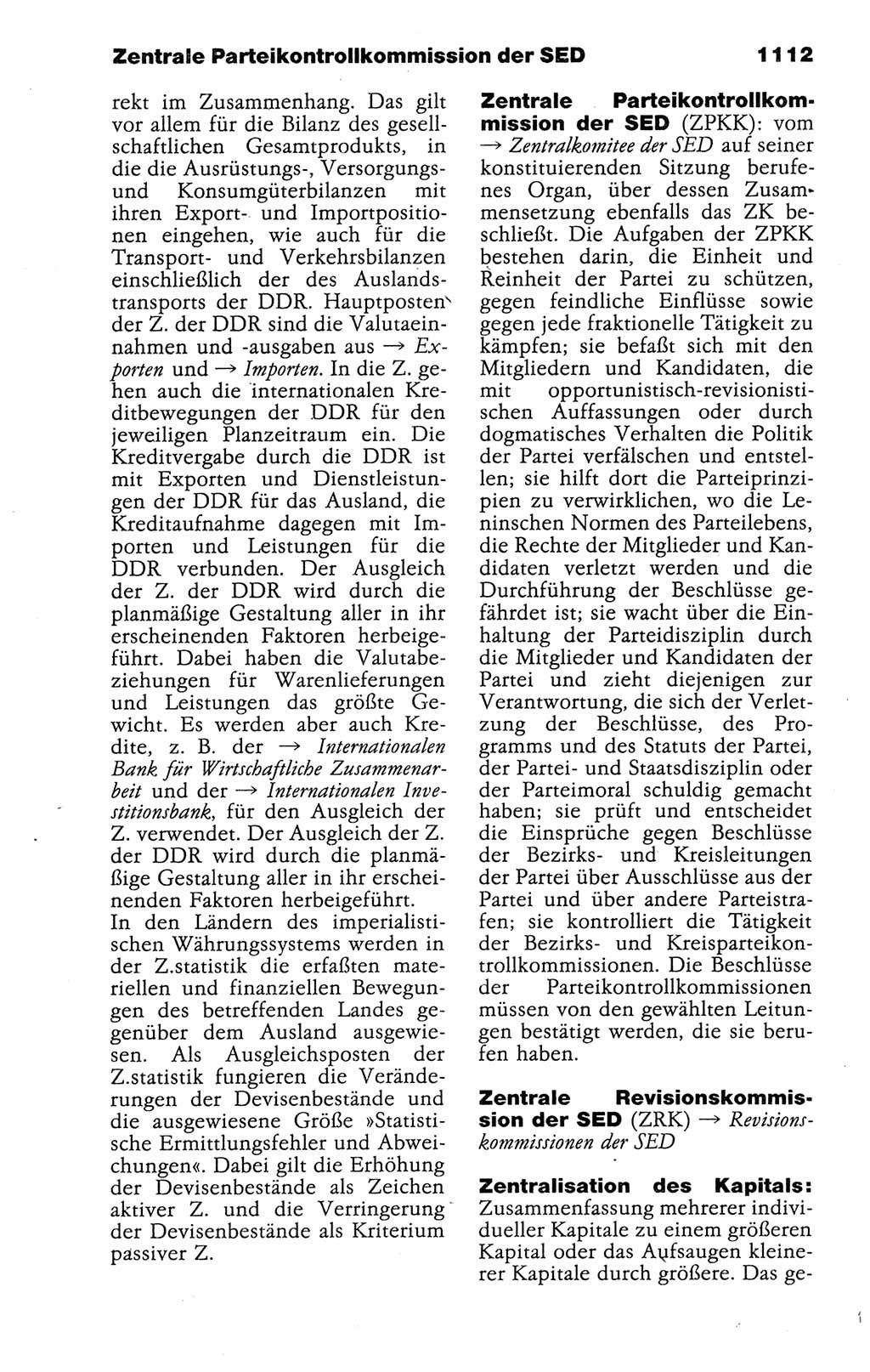 Kleines politisches Wörterbuch [Deutsche Demokratische Republik (DDR)] 1988, Seite 1112 (Kl. pol. Wb. DDR 1988, S. 1112)