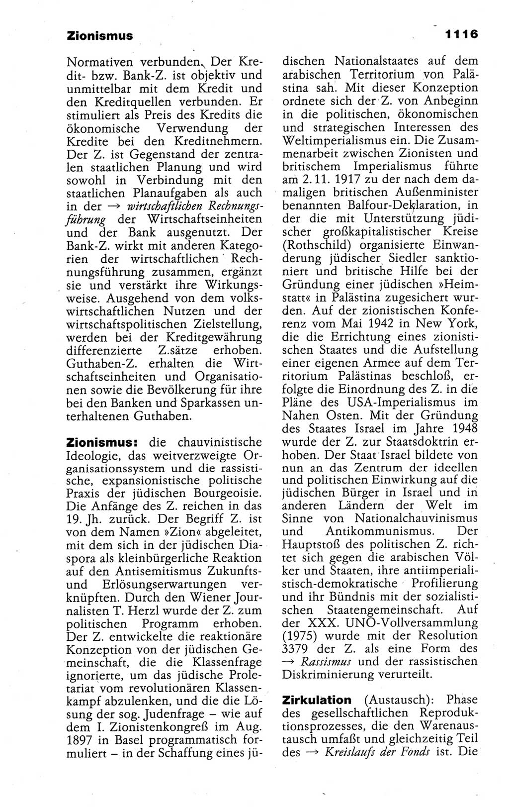 Kleines politisches Wörterbuch [Deutsche Demokratische Republik (DDR)] 1988, Seite 1116 (Kl. pol. Wb. DDR 1988, S. 1116)