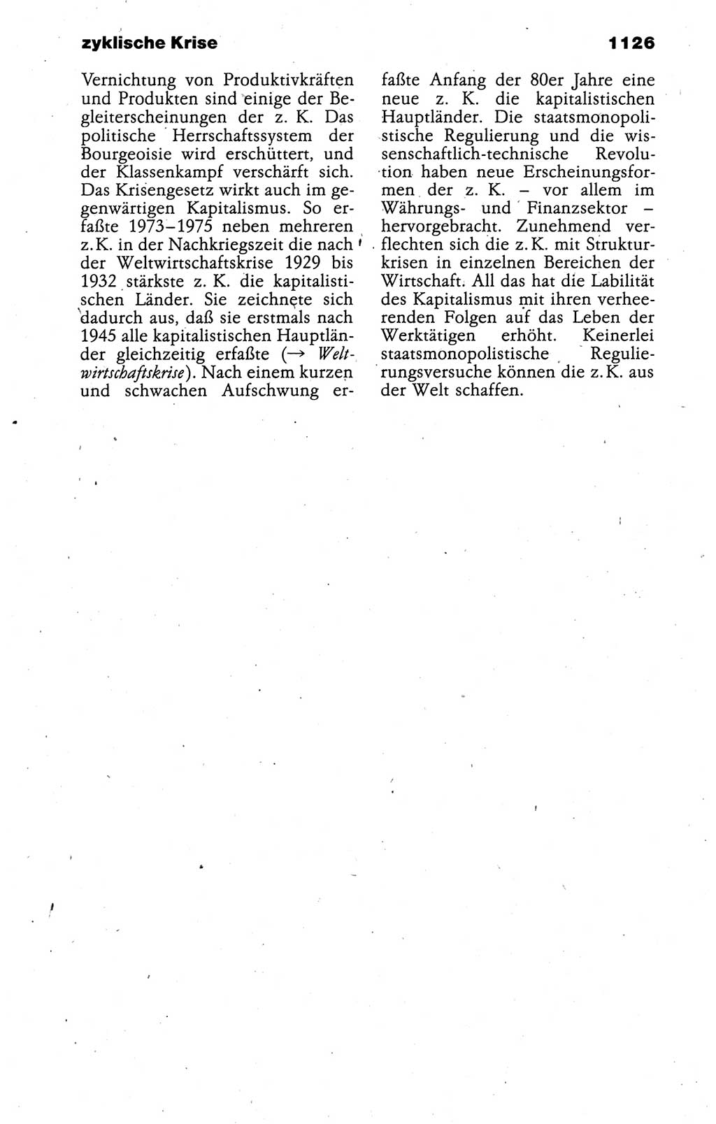 Kleines politisches Wörterbuch [Deutsche Demokratische Republik (DDR)] 1988, Seite 1126 (Kl. pol. Wb. DDR 1988, S. 1126)