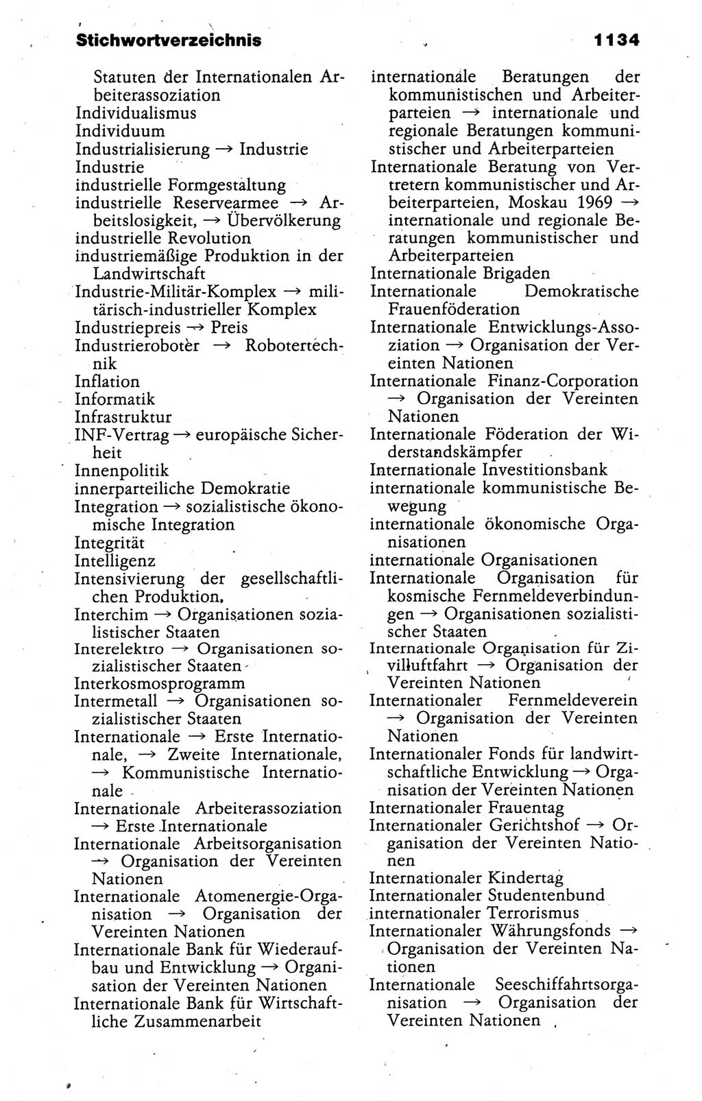 Kleines politisches Wörterbuch [Deutsche Demokratische Republik (DDR)] 1988, Seite 1134 (Kl. pol. Wb. DDR 1988, S. 1134)