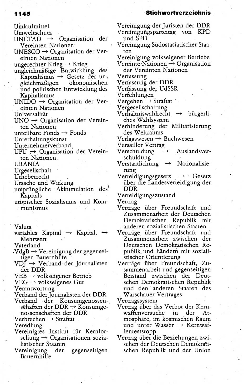 Kleines politisches Wörterbuch [Deutsche Demokratische Republik (DDR)] 1988, Seite 1145 (Kl. pol. Wb. DDR 1988, S. 1145)