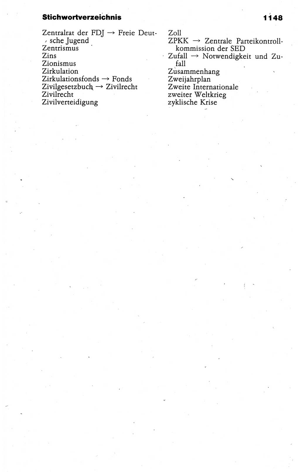 Kleines politisches Wörterbuch [Deutsche Demokratische Republik (DDR)] 1988, Seite 1148 (Kl. pol. Wb. DDR 1988, S. 1148)