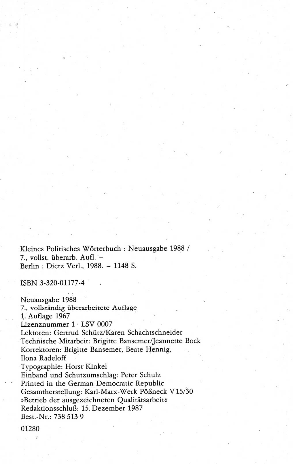 Kleines politisches Wörterbuch [Deutsche Demokratische Republik (DDR)] 1988, Seite 1151 (Kl. pol. Wb. DDR 1988, S. 1151)