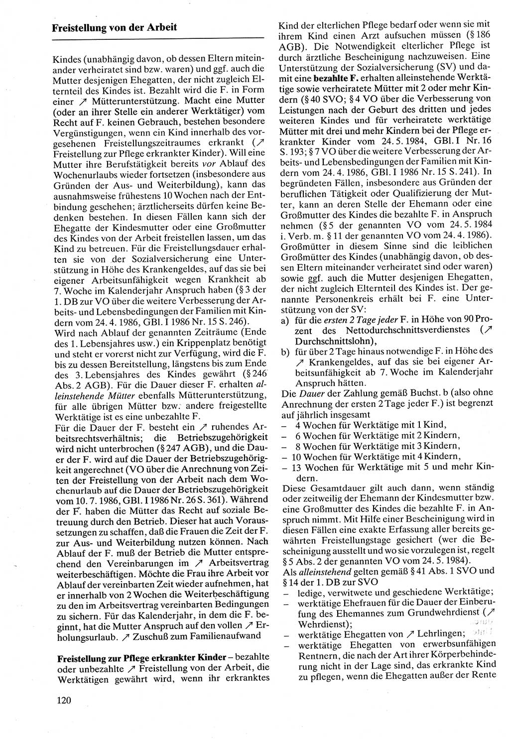 Rechtslexikon [Deutsche Demokratische Republik (DDR)] 1988, Seite 120 (Rechtslex. DDR 1988, S. 120)
