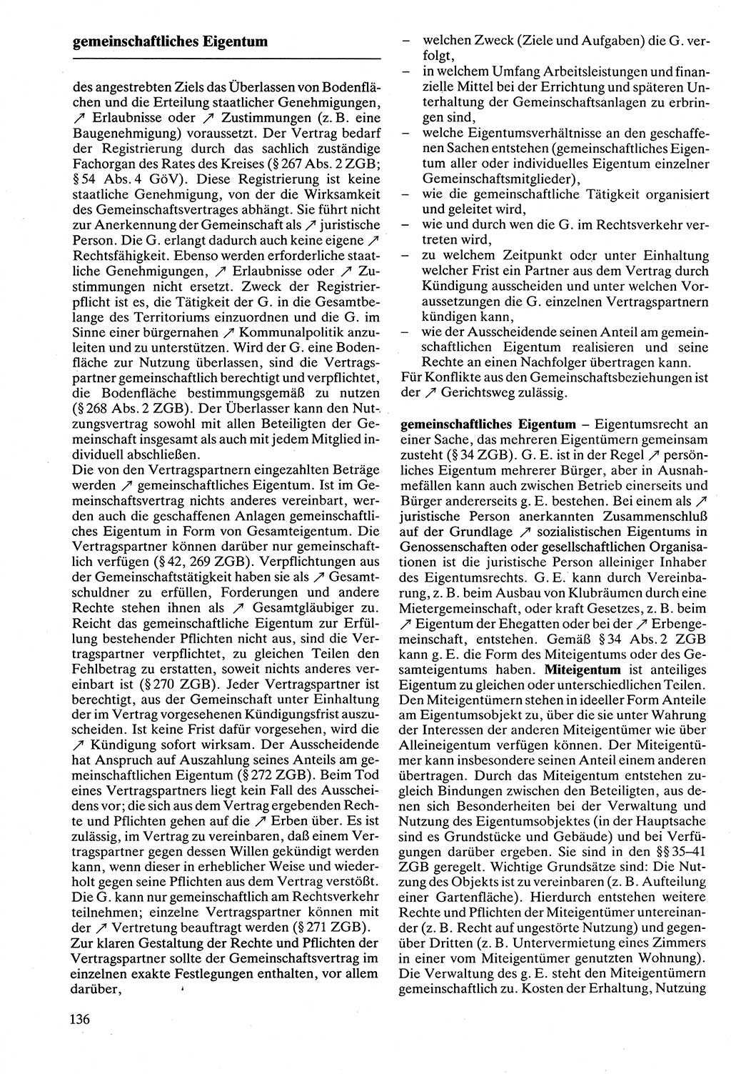 Rechtslexikon [Deutsche Demokratische Republik (DDR)] 1988, Seite 136 (Rechtslex. DDR 1988, S. 136)