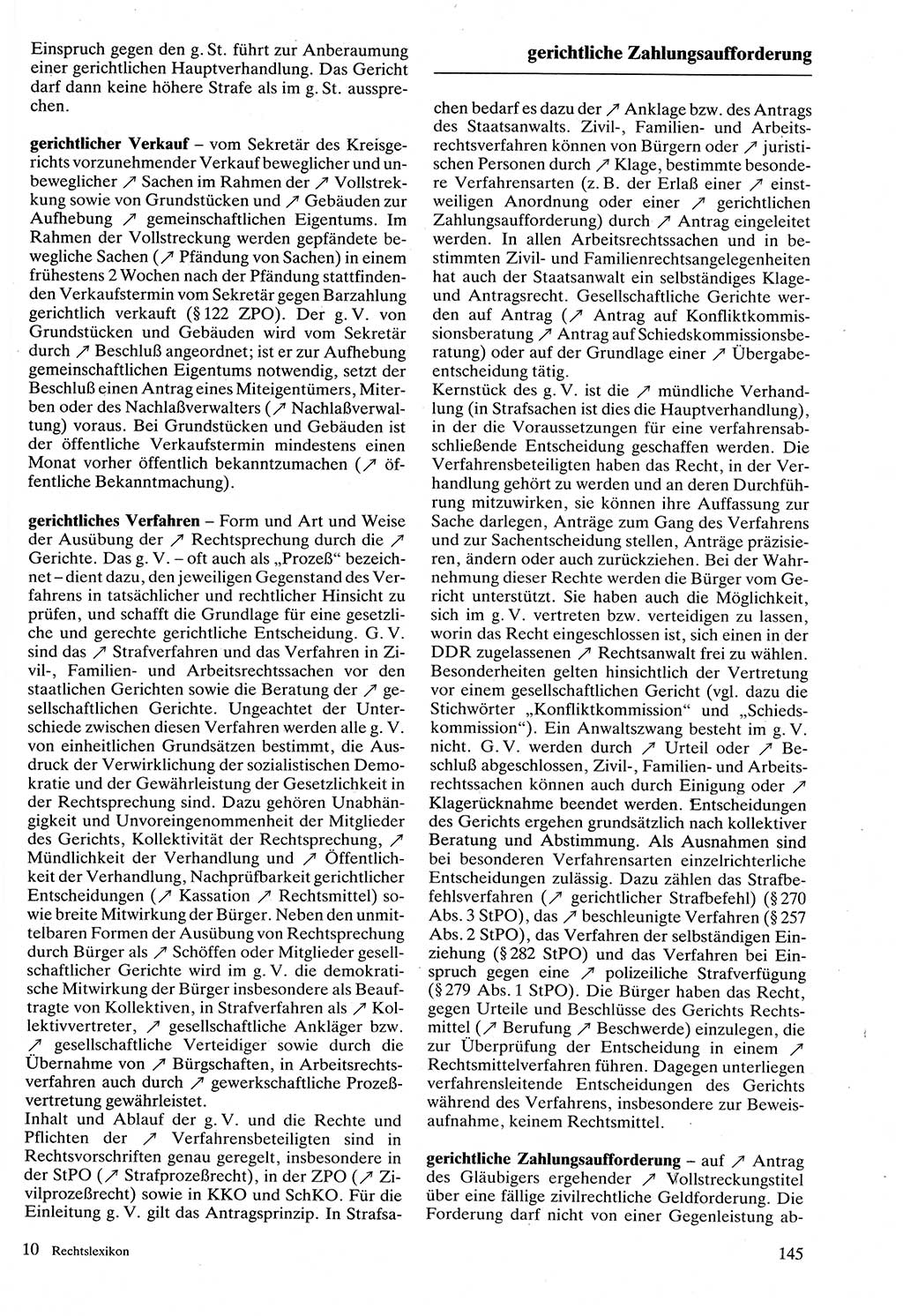 Rechtslexikon [Deutsche Demokratische Republik (DDR)] 1988, Seite 145 (Rechtslex. DDR 1988, S. 145)