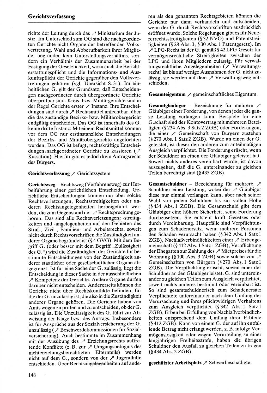 Rechtslexikon [Deutsche Demokratische Republik (DDR)] 1988, Seite 148 (Rechtslex. DDR 1988, S. 148)