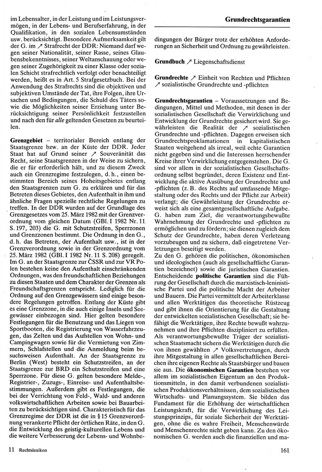 Rechtslexikon [Deutsche Demokratische Republik (DDR)] 1988, Seite 161 (Rechtslex. DDR 1988, S. 161)