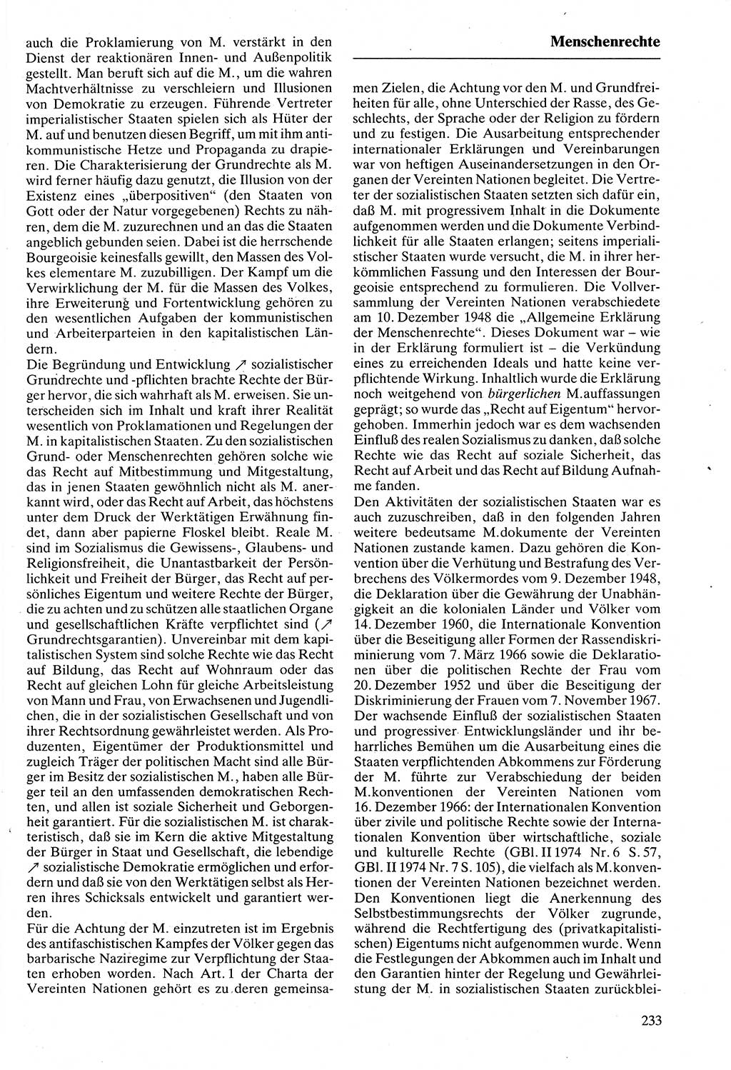 Rechtslexikon [Deutsche Demokratische Republik (DDR)] 1988, Seite 233 (Rechtslex. DDR 1988, S. 233)