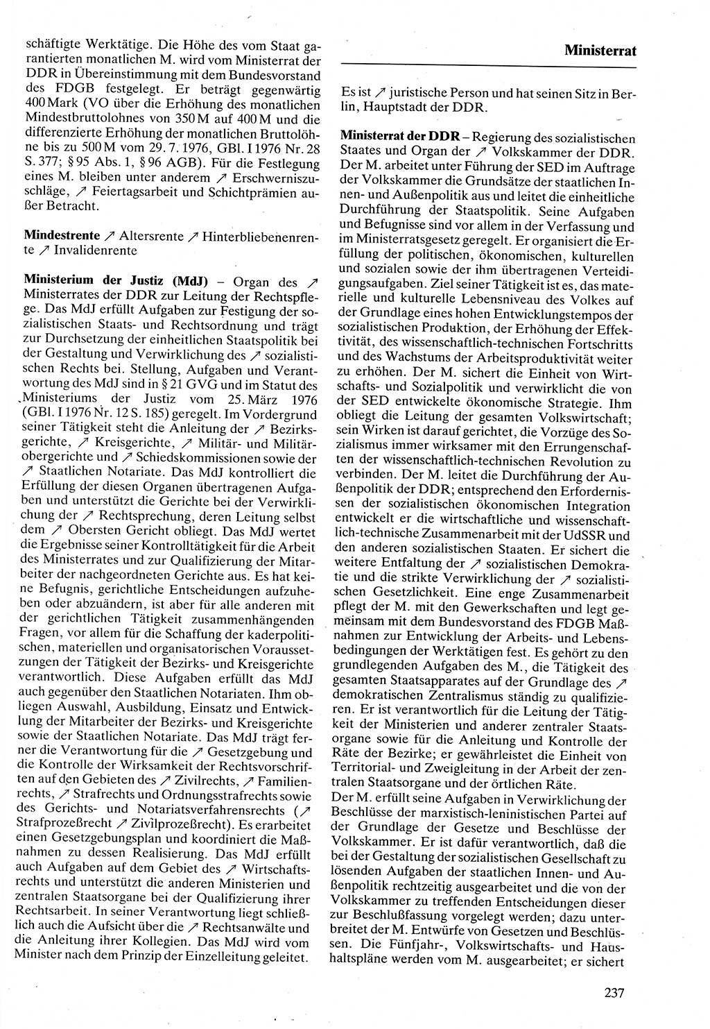 Rechtslexikon [Deutsche Demokratische Republik (DDR)] 1988, Seite 237 (Rechtslex. DDR 1988, S. 237)