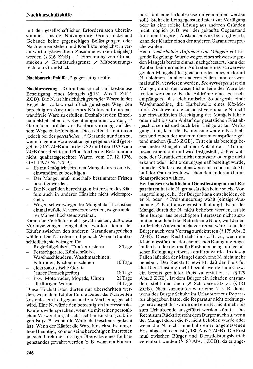 Rechtslexikon [Deutsche Demokratische Republik (DDR)] 1988, Seite 246 (Rechtslex. DDR 1988, S. 246)