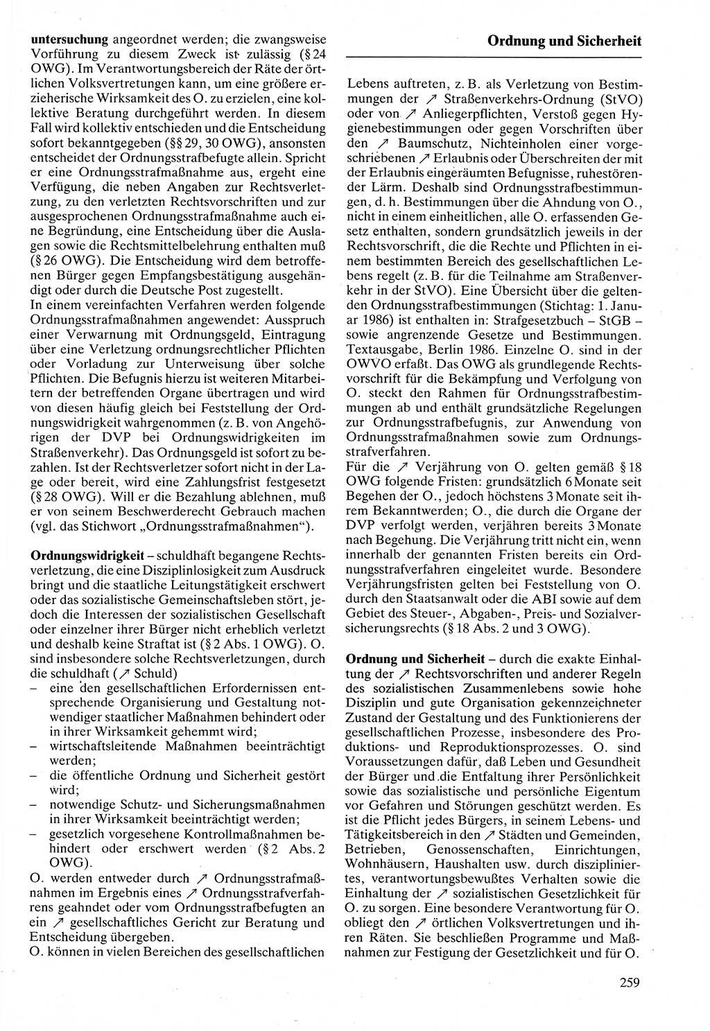Rechtslexikon [Deutsche Demokratische Republik (DDR)] 1988, Seite 259 (Rechtslex. DDR 1988, S. 259)