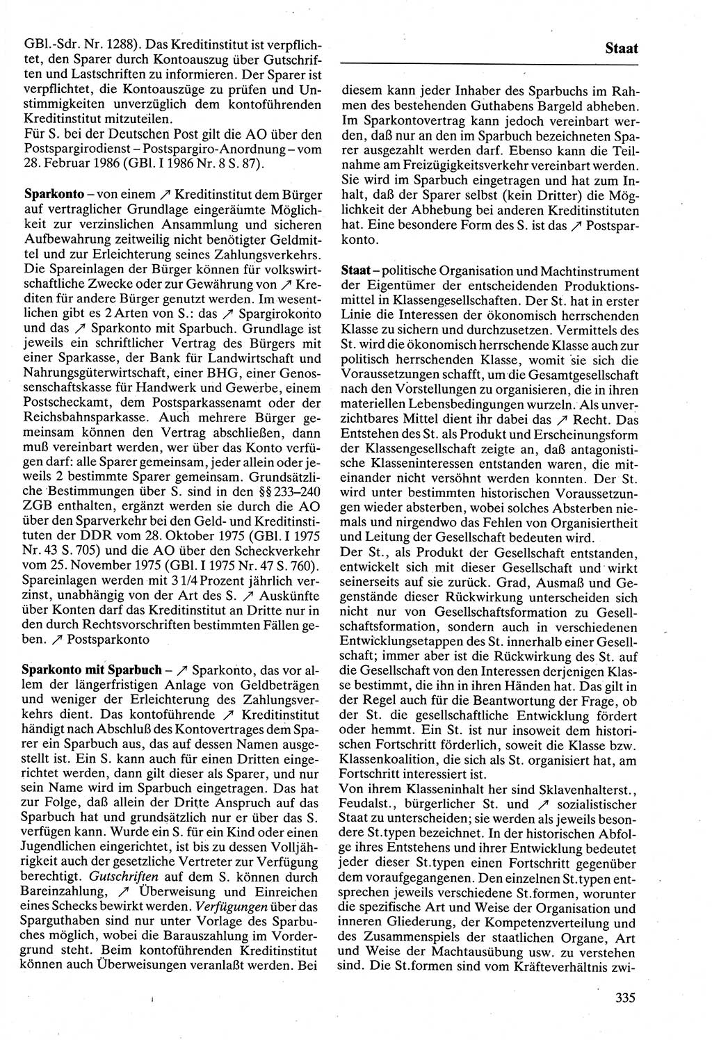 Rechtslexikon [Deutsche Demokratische Republik (DDR)] 1988, Seite 335 (Rechtslex. DDR 1988, S. 335)