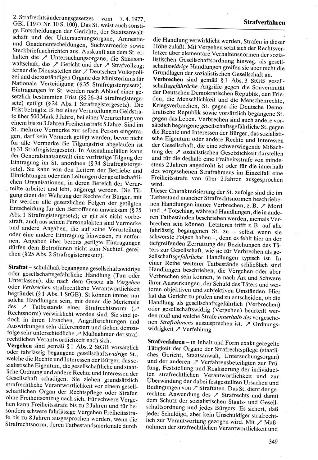 Rechtslexikon [Deutsche Demokratische Republik (DDR)] 1988, Seite 349 (Rechtslex. DDR 1988, S. 349)