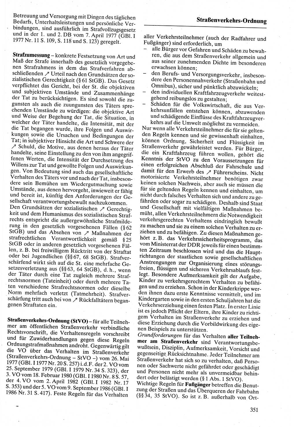 Rechtslexikon [Deutsche Demokratische Republik (DDR)] 1988, Seite 351 (Rechtslex. DDR 1988, S. 351)