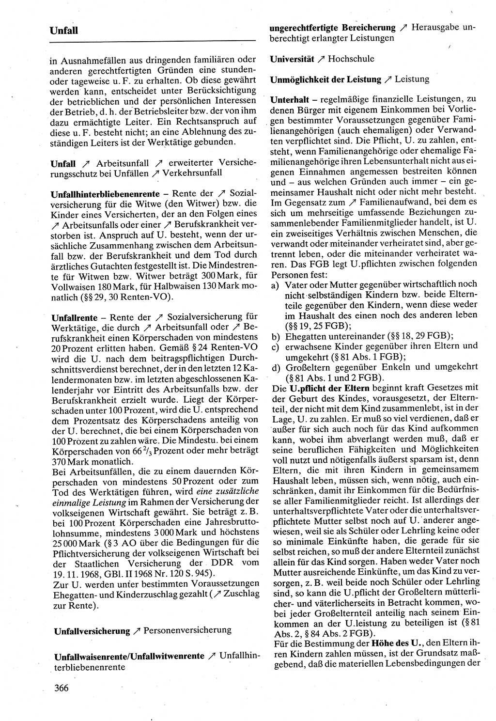 Rechtslexikon [Deutsche Demokratische Republik (DDR)] 1988, Seite 366 (Rechtslex. DDR 1988, S. 366)