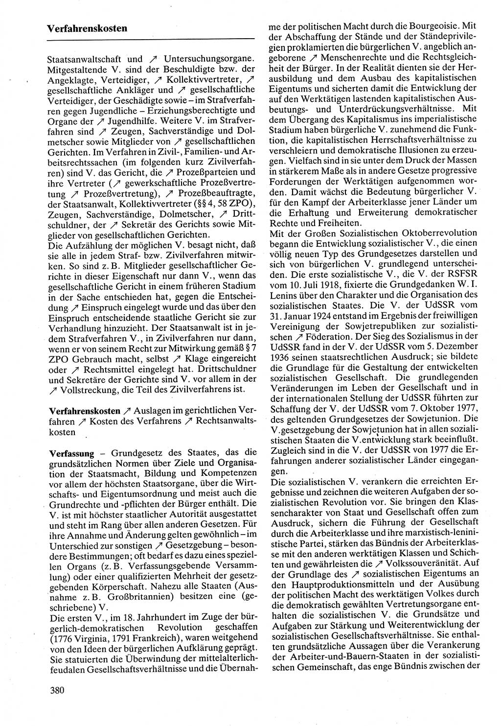 Rechtslexikon [Deutsche Demokratische Republik (DDR)] 1988, Seite 380 (Rechtslex. DDR 1988, S. 380)