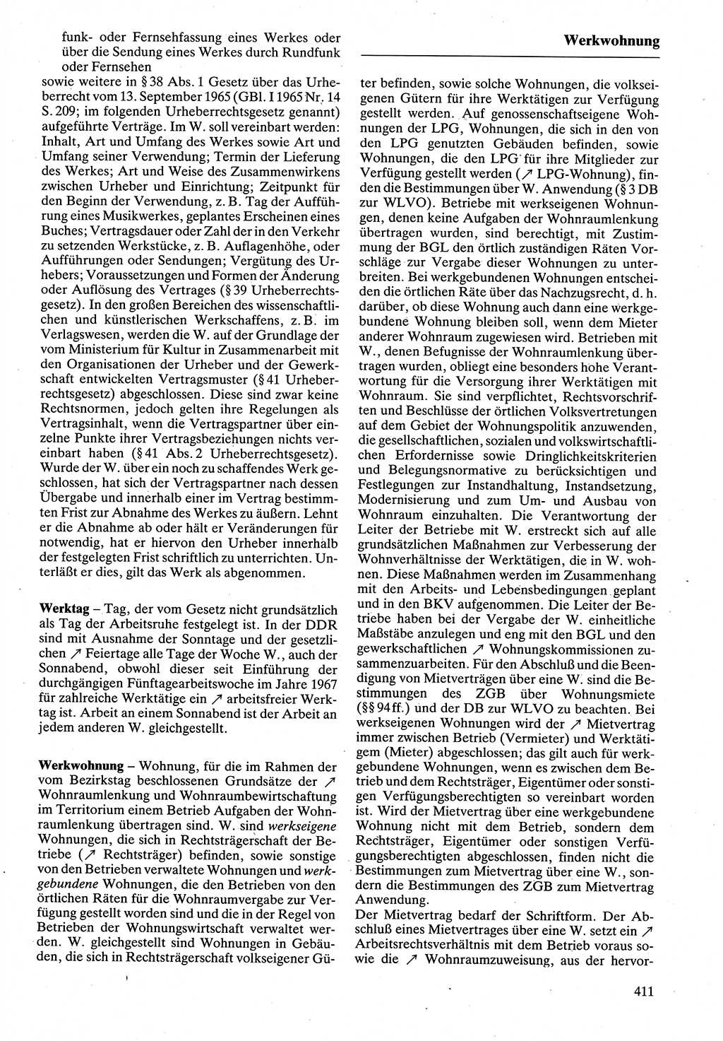 Rechtslexikon [Deutsche Demokratische Republik (DDR)] 1988, Seite 411 (Rechtslex. DDR 1988, S. 411)