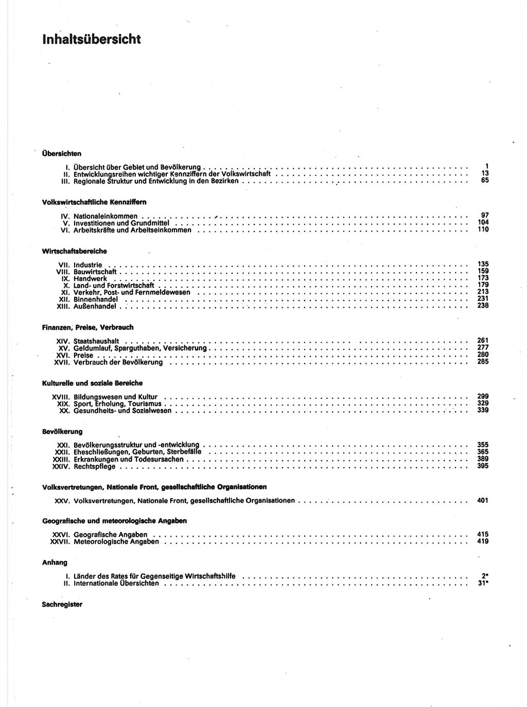 Statistisches Jahrbuch der Deutschen Demokratischen Republik (DDR) 1988, Seite 5 (Stat. Jb. DDR 1988, S. 5)