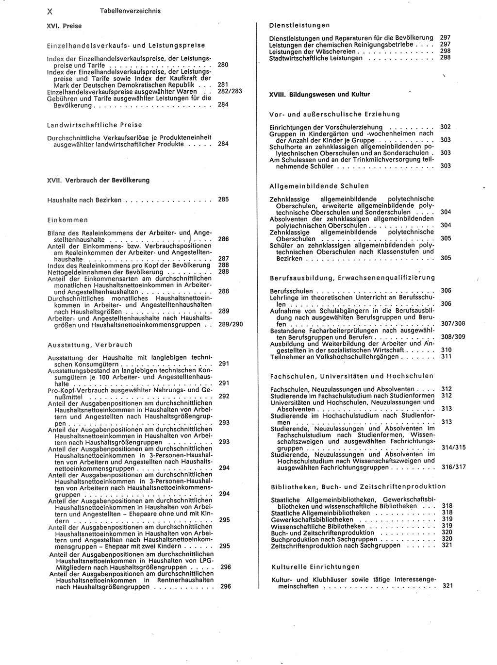 Statistisches Jahrbuch der Deutschen Demokratischen Republik (DDR) 1988, Seite 10 (Stat. Jb. DDR 1988, S. 10)