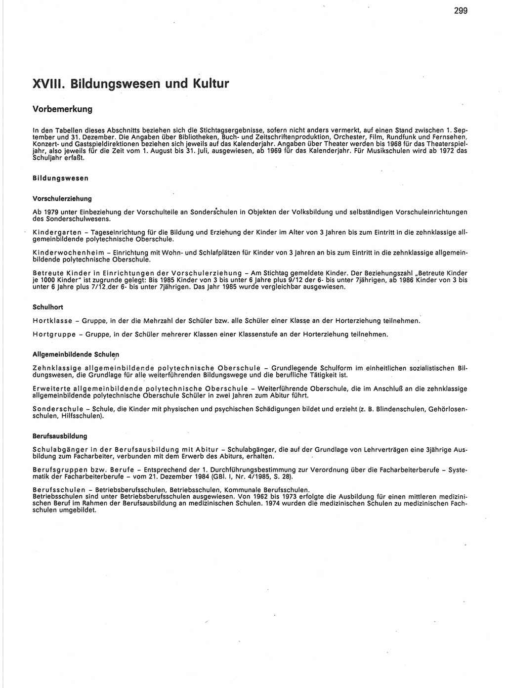 Statistisches Jahrbuch der Deutschen Demokratischen Republik (DDR) 1988, Seite 299 (Stat. Jb. DDR 1988, S. 299)