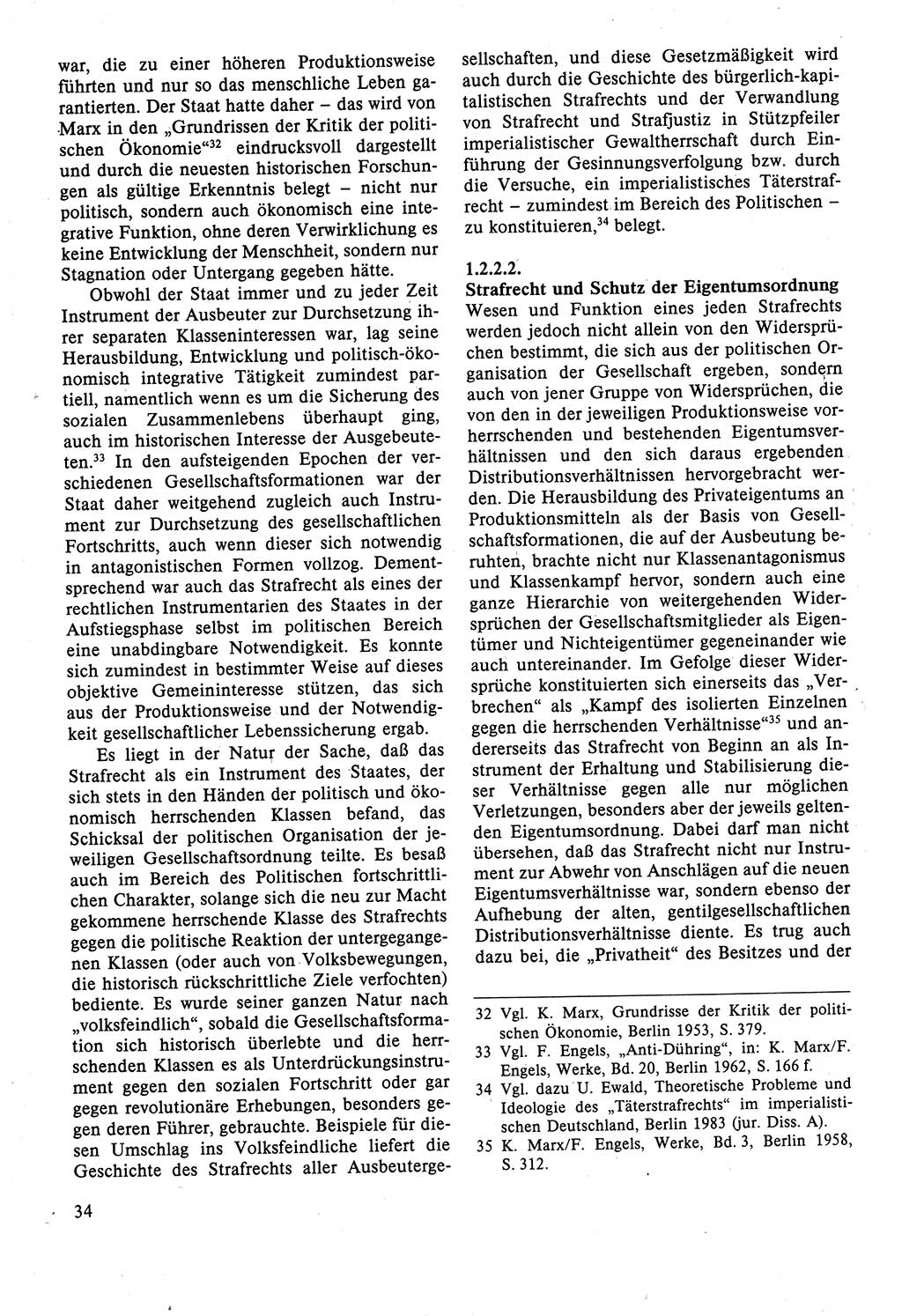 Strafrecht der DDR (Deutsche Demokratische Republik), Lehrbuch 1988, Seite 34 (Strafr. DDR Lb. 1988, S. 34)