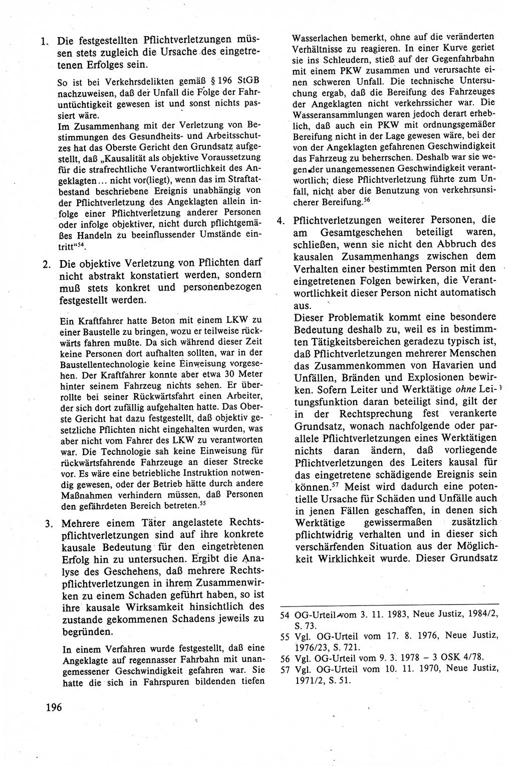 Strafrecht der DDR (Deutsche Demokratische Republik), Lehrbuch 1988, Seite 196 (Strafr. DDR Lb. 1988, S. 196)