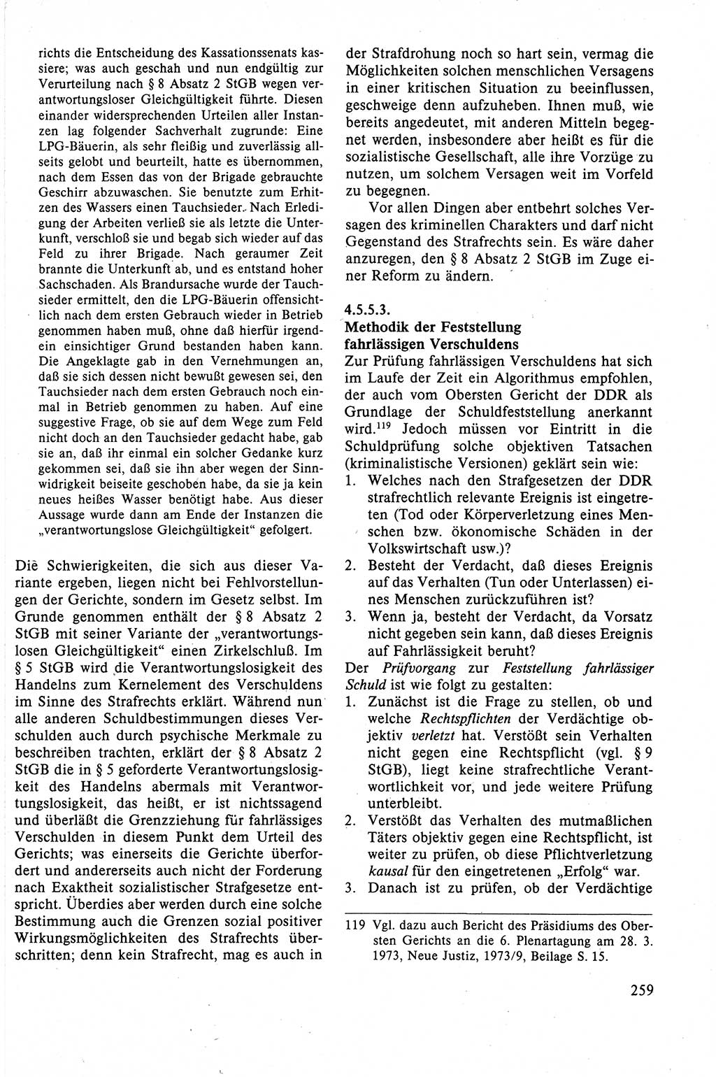 Strafrecht der DDR (Deutsche Demokratische Republik), Lehrbuch 1988, Seite 259 (Strafr. DDR Lb. 1988, S. 259)