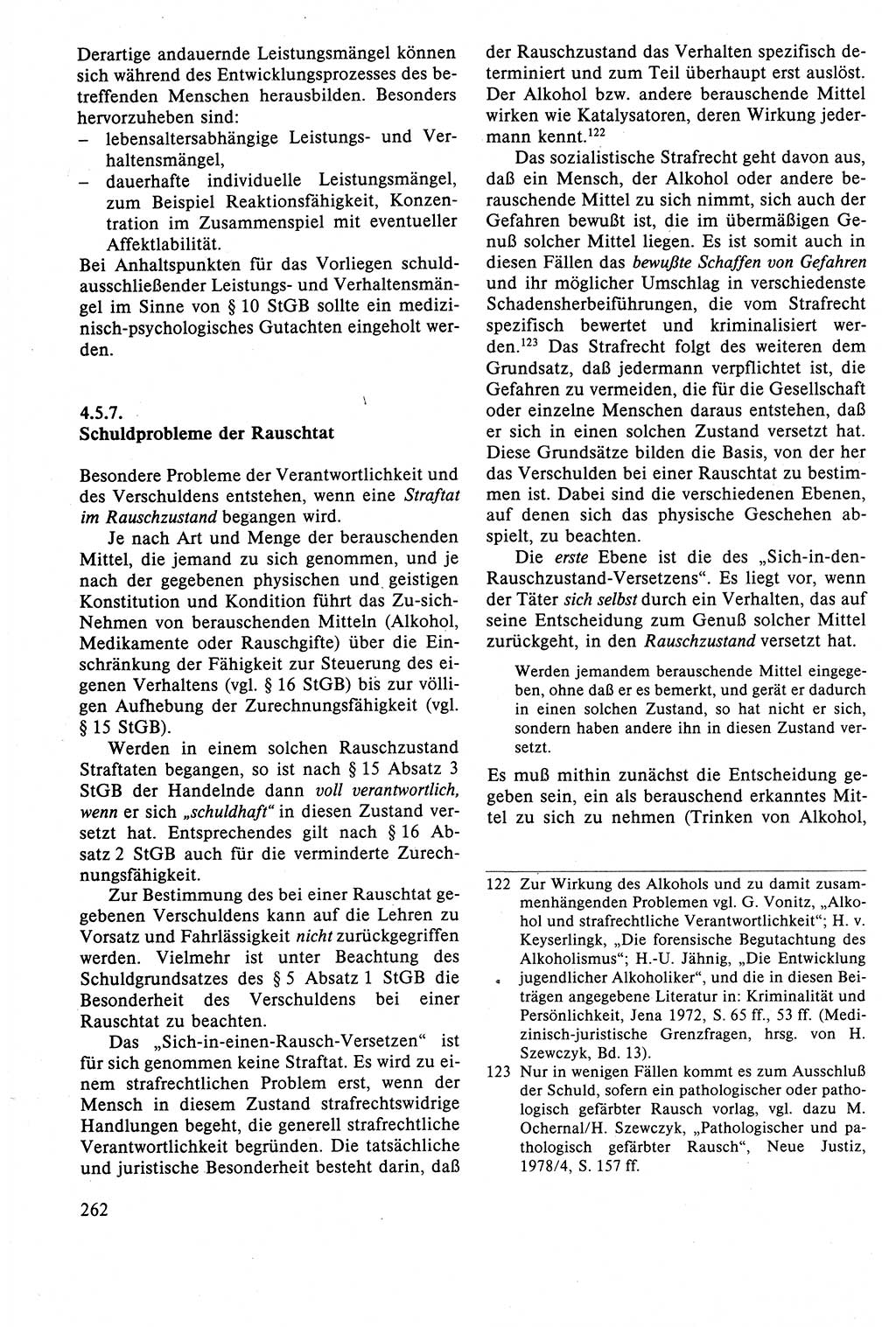 Strafrecht der DDR (Deutsche Demokratische Republik), Lehrbuch 1988, Seite 262 (Strafr. DDR Lb. 1988, S. 262)