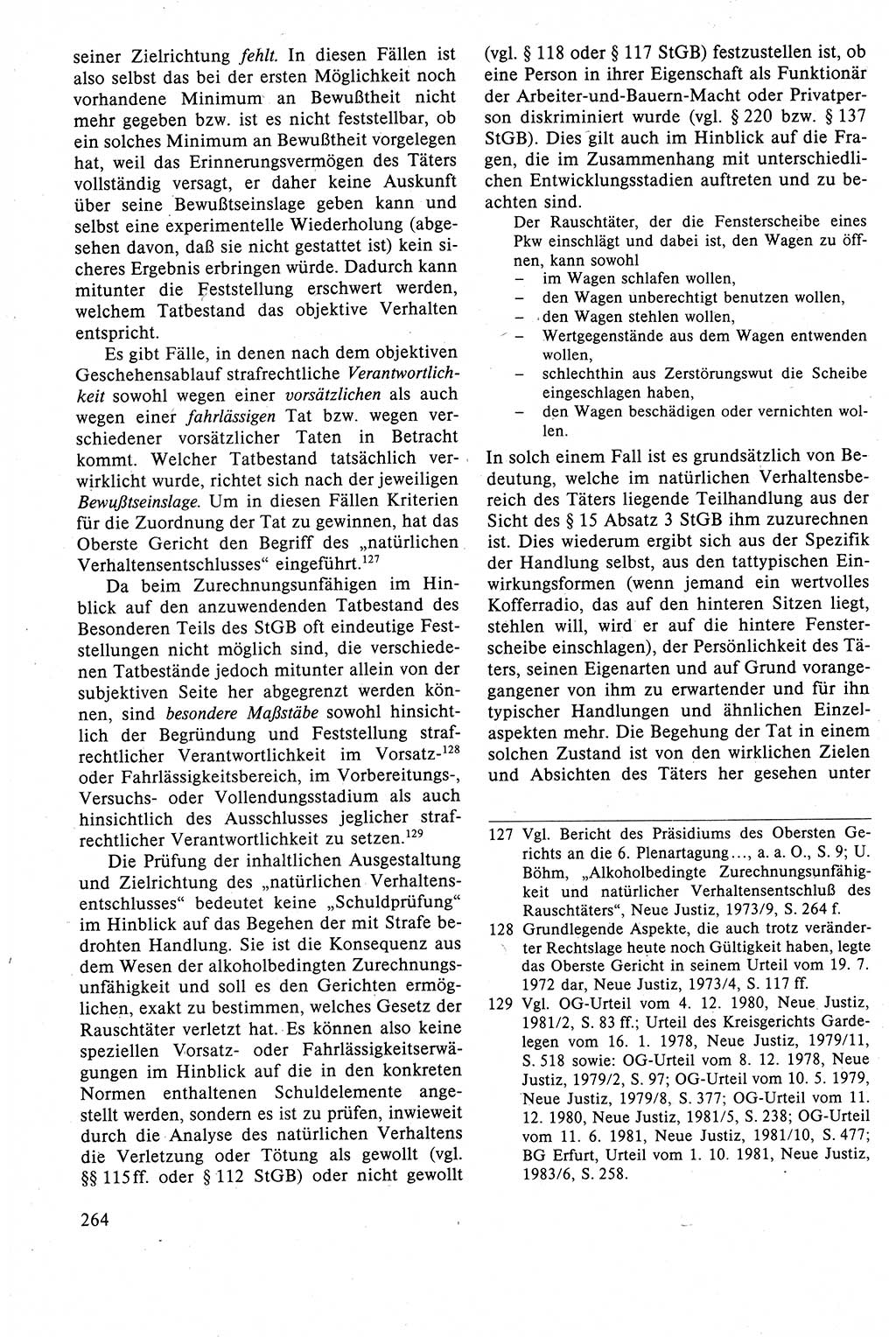 Strafrecht der DDR (Deutsche Demokratische Republik), Lehrbuch 1988, Seite 264 (Strafr. DDR Lb. 1988, S. 264)