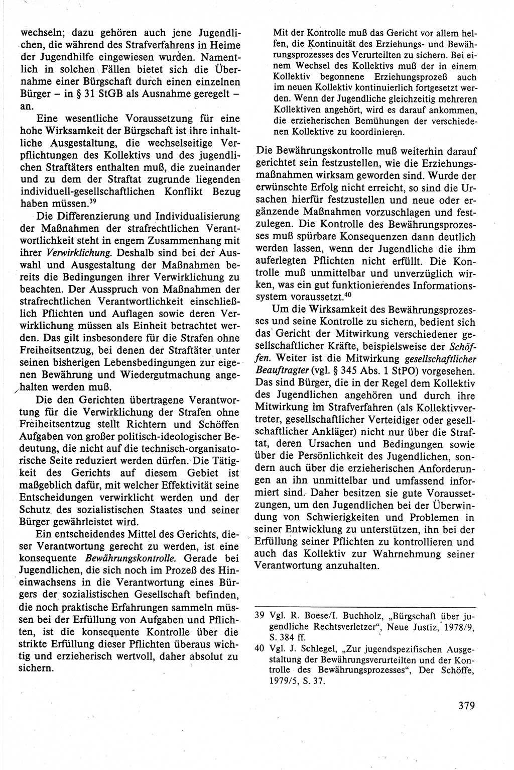 Strafrecht der DDR (Deutsche Demokratische Republik), Lehrbuch 1988, Seite 379 (Strafr. DDR Lb. 1988, S. 379)