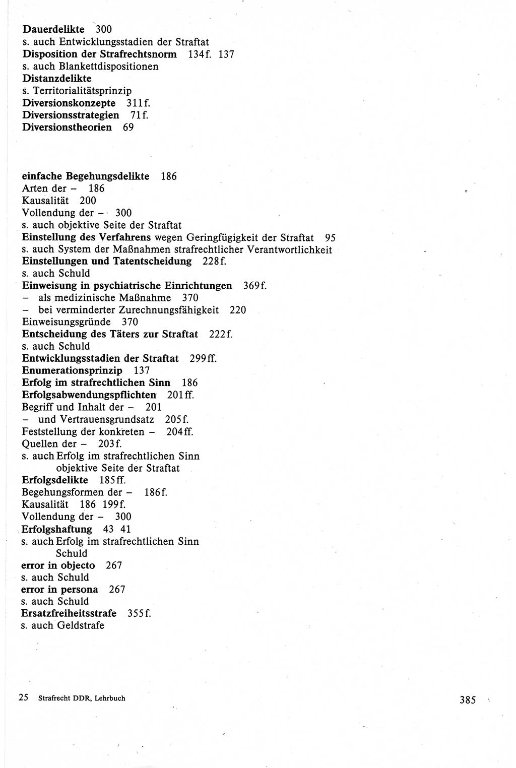 Strafrecht der DDR (Deutsche Demokratische Republik), Lehrbuch 1988, Seite 385 (Strafr. DDR Lb. 1988, S. 385)